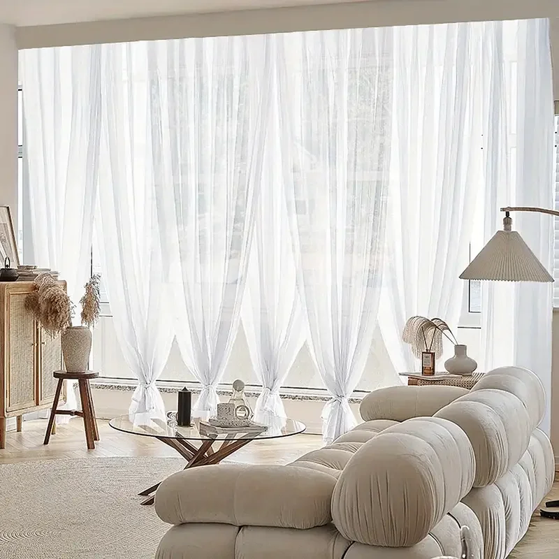 Decorate-Home-with-Elegant-Soft-White-Balcony-Sheer-Curtain-Perfect-for ...