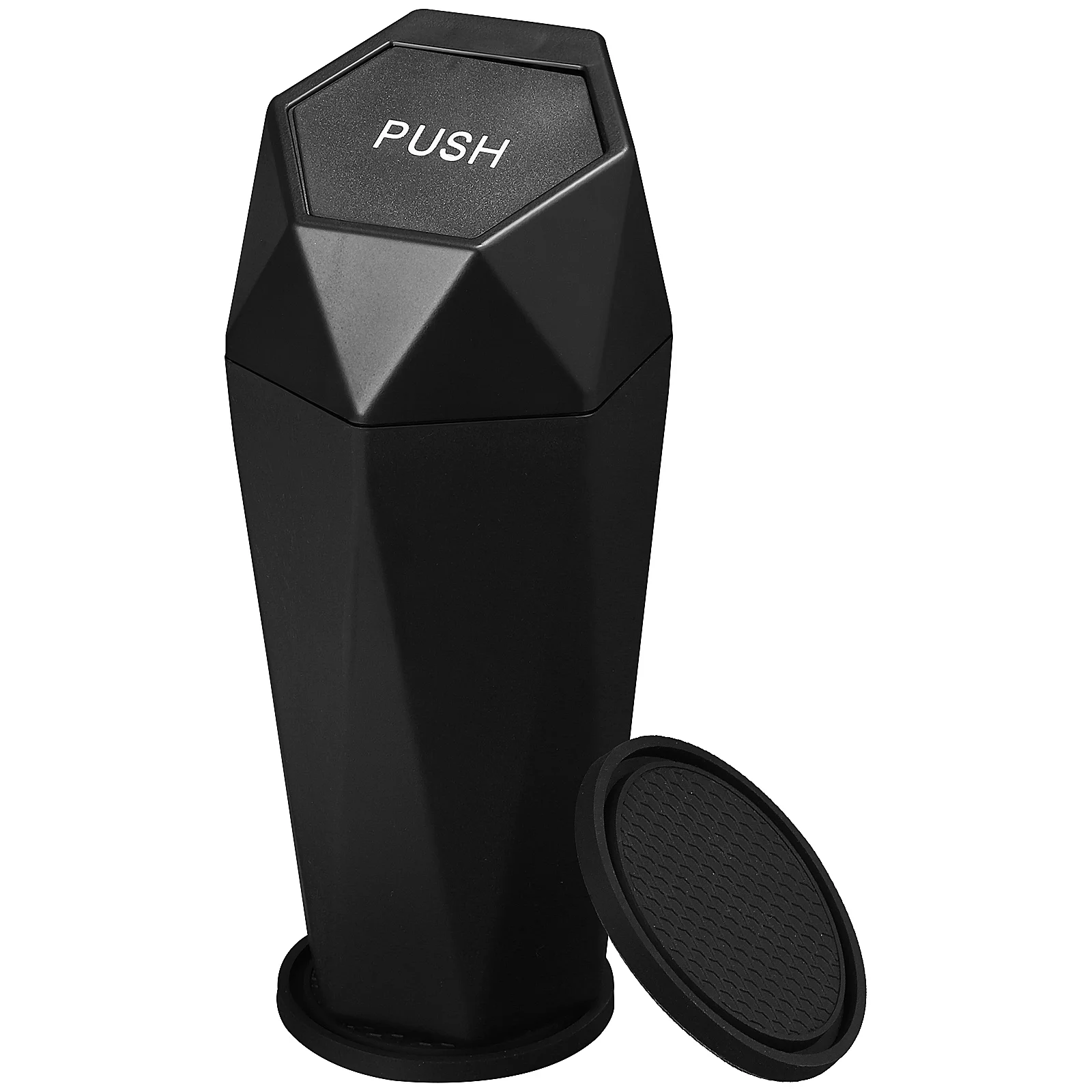

Car Trash Can Mini Garbage Bin Organizer with Universal Auto Cup Mat for Automotive Home Office