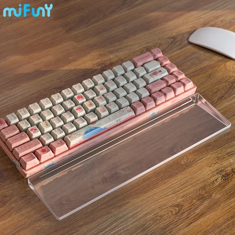 MiFuny アクリルつや消し透明キーボードパームレストカスタムリスト