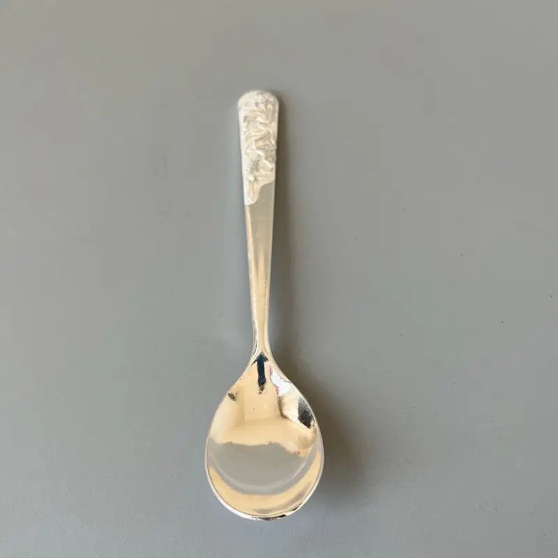 

Pure Silver 99.9% Spoon Long Handle Coffee Tableware Gift