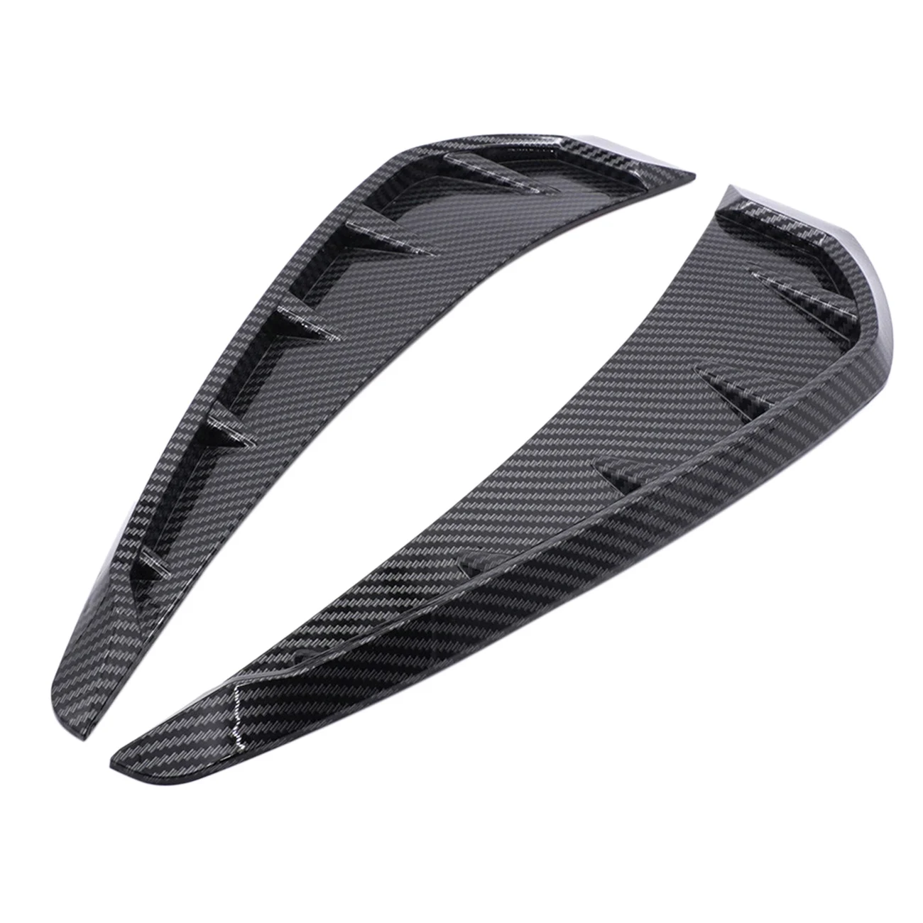 

Абс углеродное волокно цветная сторона для крыла вентиляционного отверстия крыла обшивки для Honda for Civic 2016-2018 3D наклейка