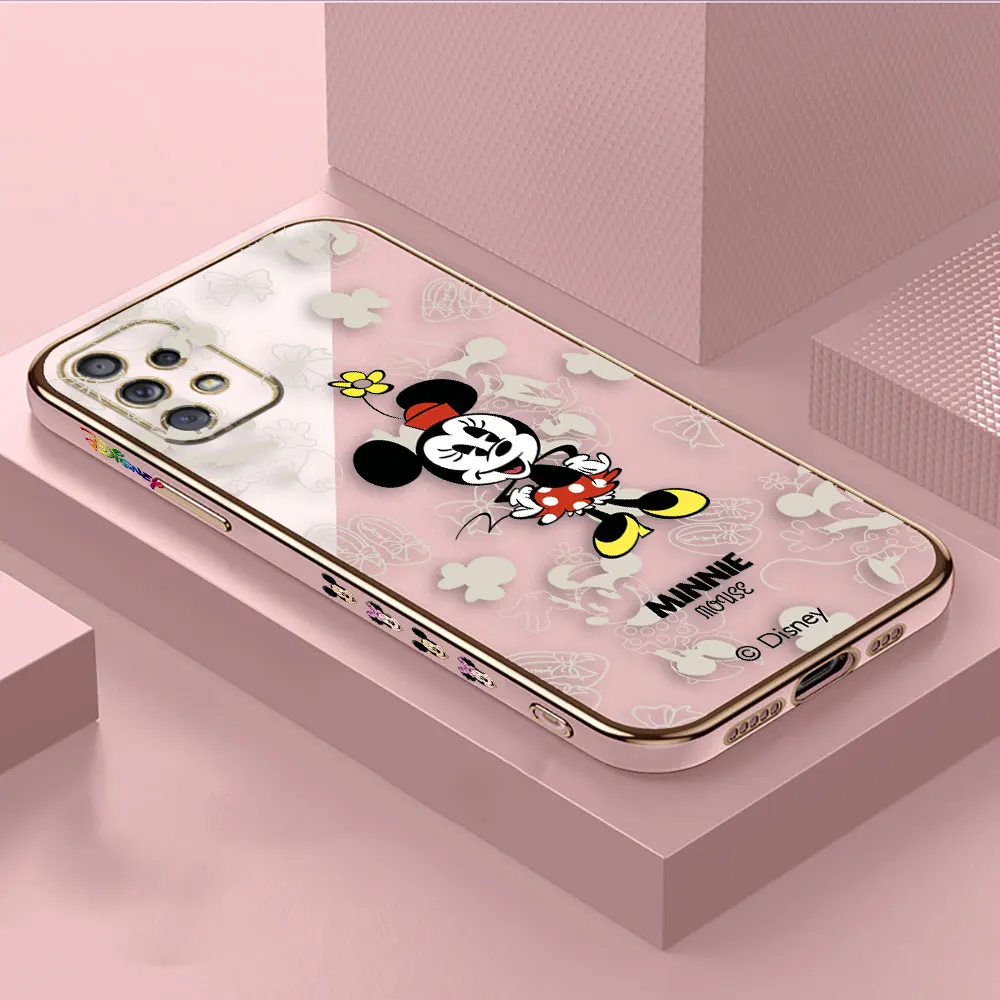 thumbnail image 1 of Smooth E-TPU Phone Case For Samsung Galaxy A73 A72 A71 A54 A53 A52 A51 A33 A32 A23 A22 A12 A14 5G Case Cute Mickey Minnie Mouse, 1 of 5