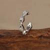 1PC New Design Stainless Steel Zircon Clip Earrings For Woman Fashion No Piercing Fake Cartilage Jewelry 4