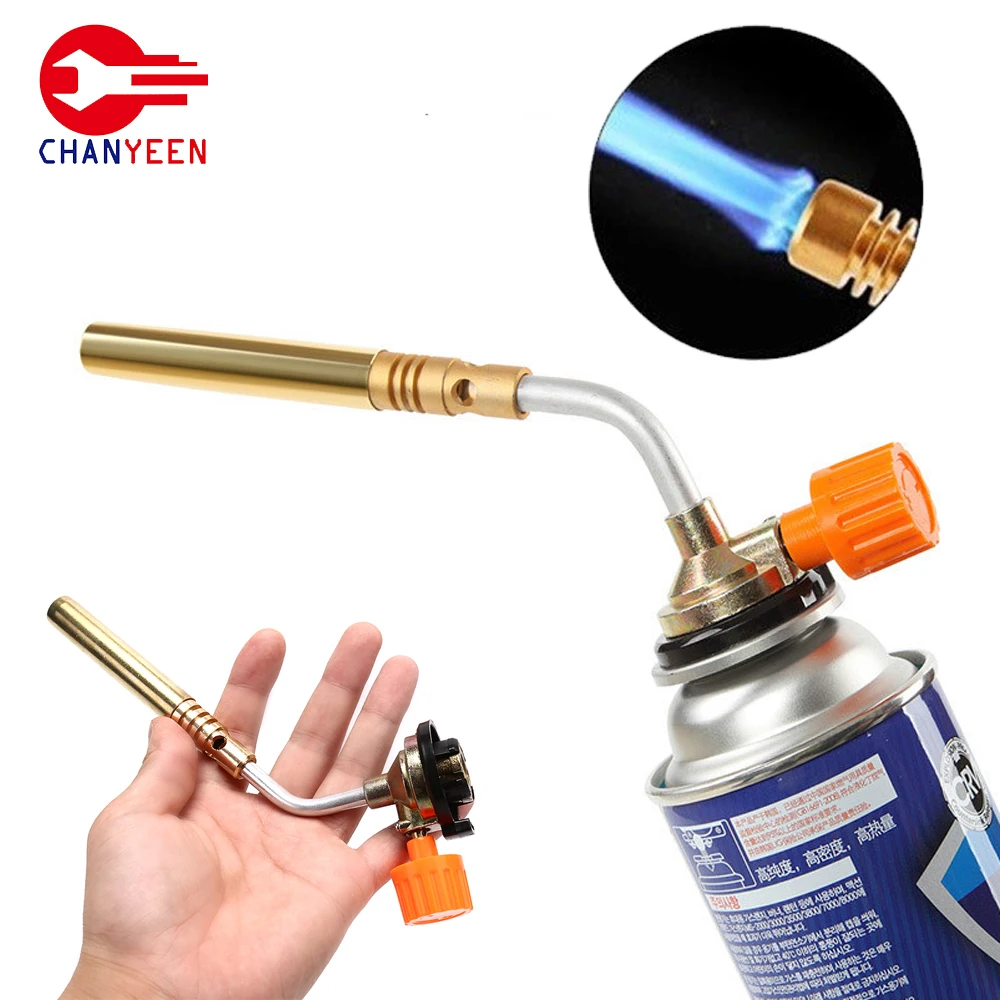 Portable Welding Gas Burner Flame Torch Blowtorch Cooking Soldering Butane Lighter Heating Welding Accessories