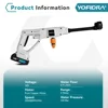 YOFIDRA 20500RPM High Pressure Car Water Spray Gun 100Bar 5M Cordless Garden Water Cleaning Power Tool For Makita 18V Battery 2