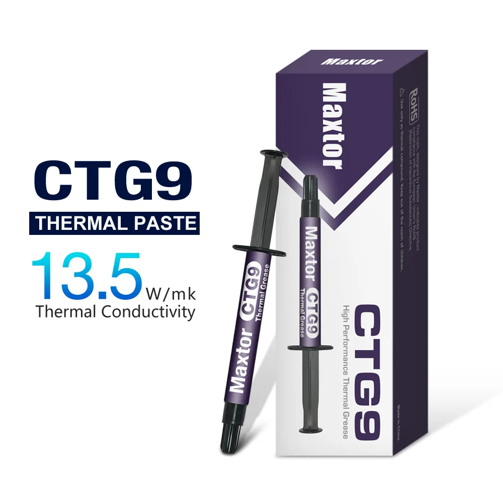 Pasta Térmica para Laptop Cpu Cooler Ventilador de Refrigeração do Computador Gpu Vga Composto Dissipador de Gesso Ctg9 Processador Amd Intel 135 w mk