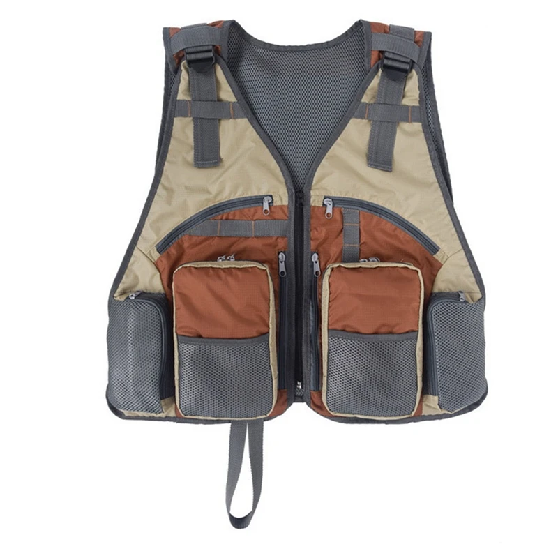 Adjustable Fly Fishing Vest Outdoor Trout Packs Mesh Fishing Vest