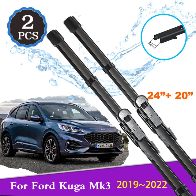 Car Wiper Blades Front for Ford Kuga Escape Mk3 CX482 2019 2020 2021 2022  Window Windshield