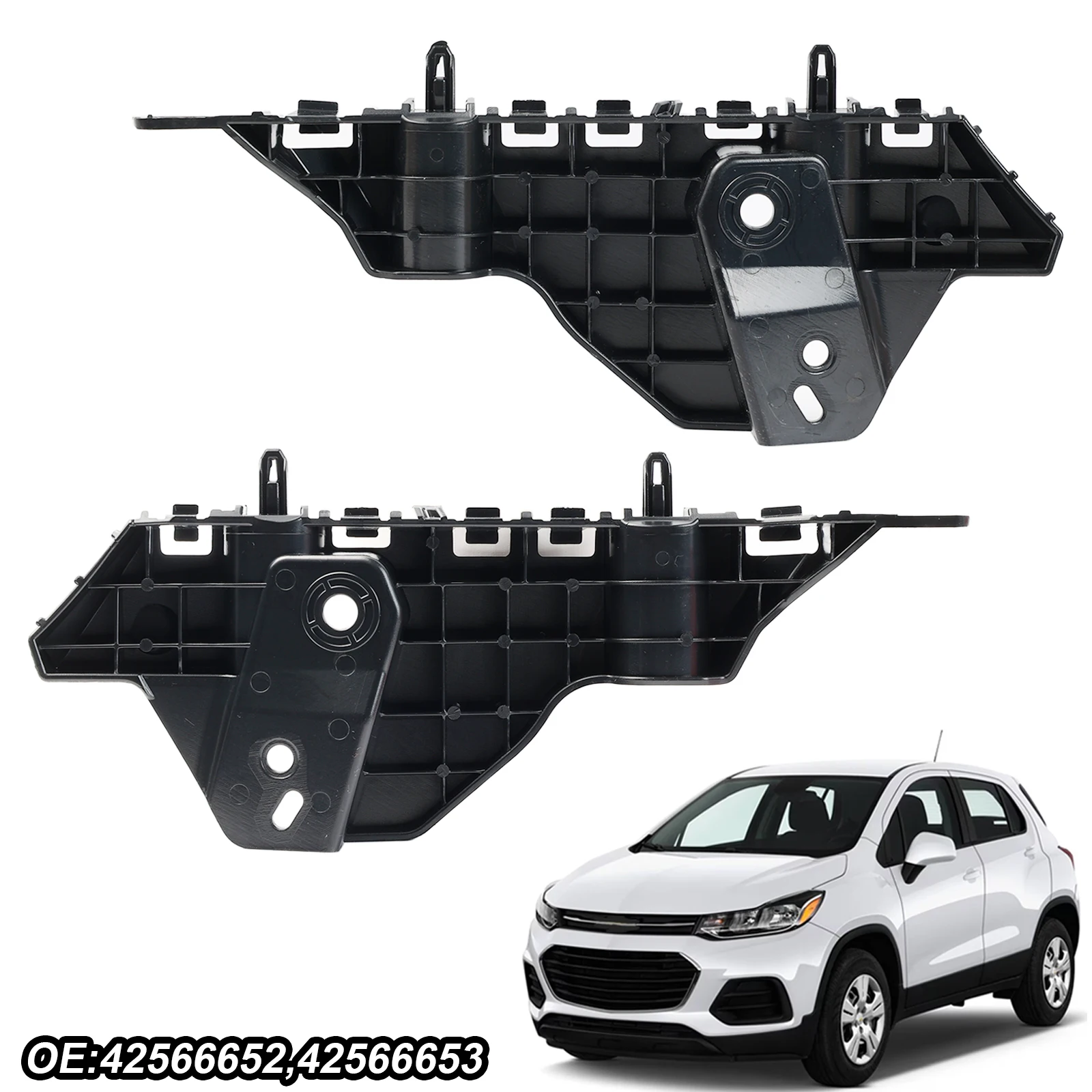 2 pezzi di supporto per paraurti anteriore sinistro e destro, lato conducente e lato passeggero, per Chevy Trax 2017 2018 2019 2020 2021 2022 - immagine 2