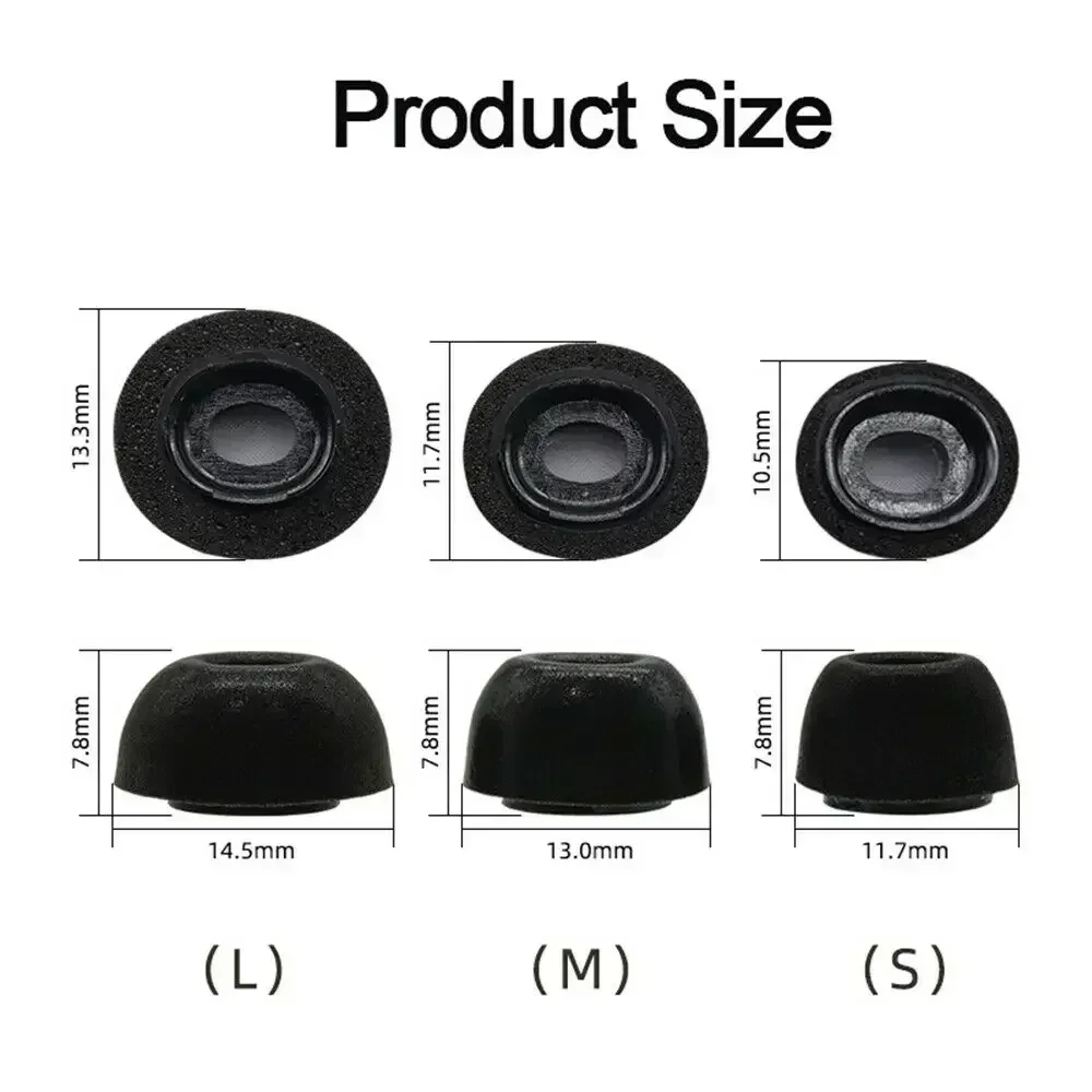 Premium Memory Foam Ear Tips for Superb Sound Isolation and Comfort