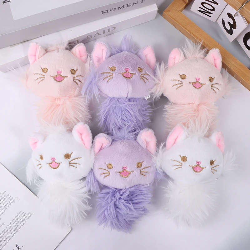 

Kitten Plush Toy Keychains Cartoon Plush Keychain Wireless Headset Earphone Bags