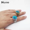 Atheist Atheism Symbol Antique Rings for Men Atheist Logo Glass Cabochon Fashion Dome Rings Handmade Jewelry Vintage Ring 6