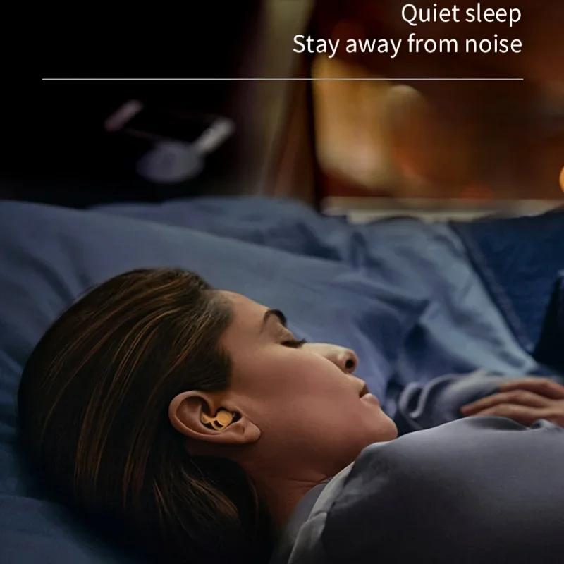 Reusable Ultra Soft Silicone Earplug, Noise Reduction Sleeping Ear Plugs,for Sleeping,Travel,Deep Focus