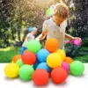 12/24 Pcs Reusable Water Balloons Refillable Water Balloon Quick Fill Self Sealing Water Bomb Splash Balls Swimming Pool Toys 2