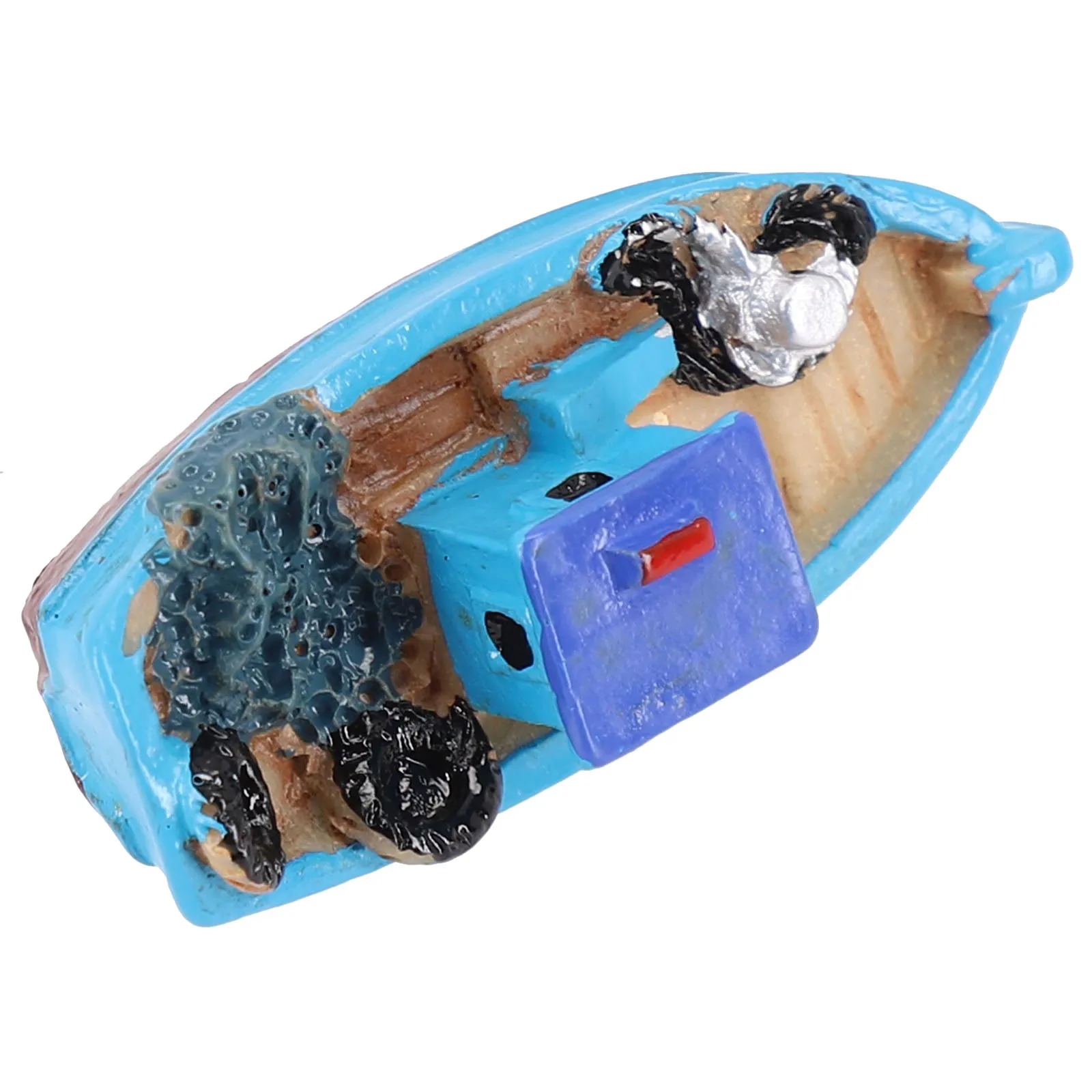 Decoratie vissersboot zwart 14 cm - Action products - warenhuis