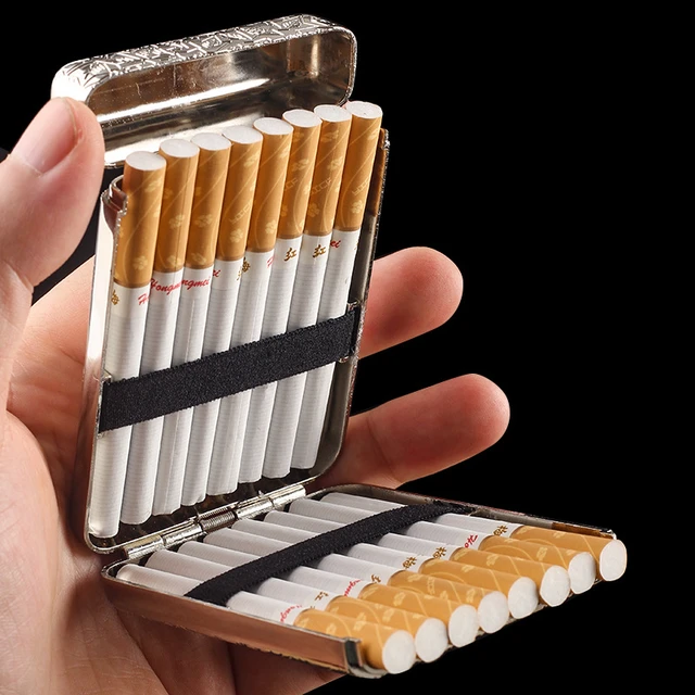 20Pcs Retro Lengthened Thin Cigarette Case Leather Material Split  Wear-resistant Anti-Pressure Cigarette Accessories - AliExpress