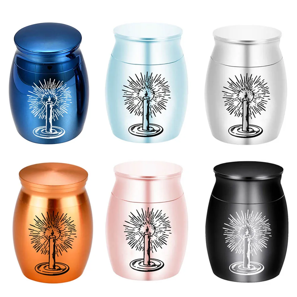 Mini Urn with Candle Carving