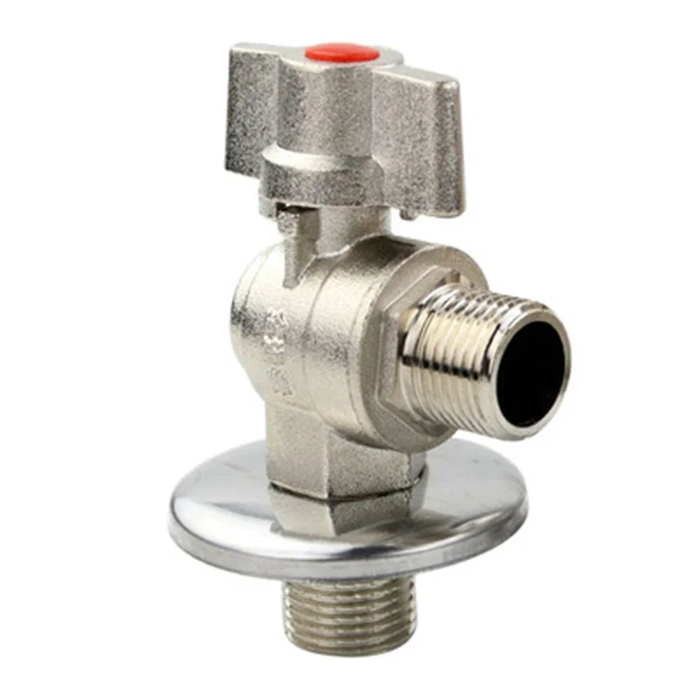 All Copper Large Flow Ball Valve 15mm Full Diameter Right Angle Ball Core Triangle Valve Water Heater Special Switch