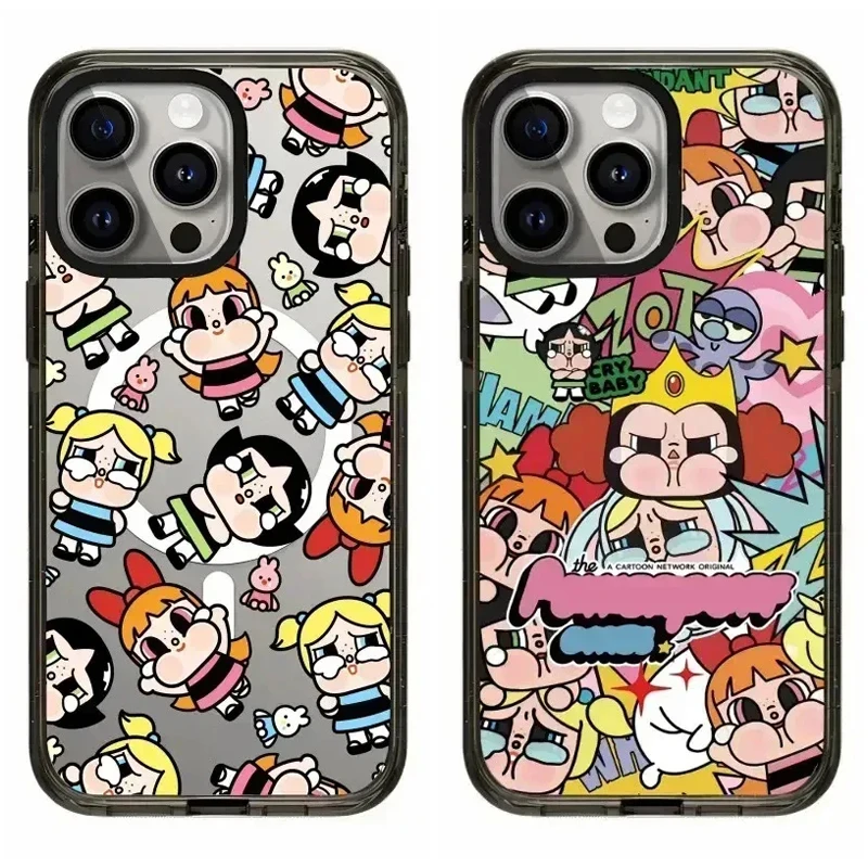 

Cartoon Lovely Girl Pattern iPhone 11 12 13 14 15 Pro Max Protective Case with MagSafe