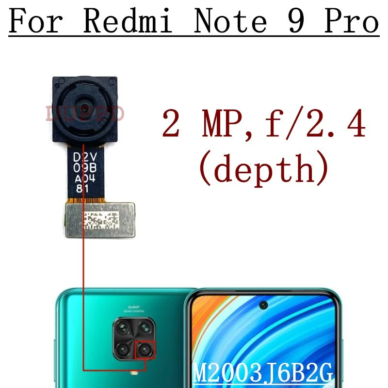 Xiaomi Redmi Note 9 Pro Front and Rear Camera Module