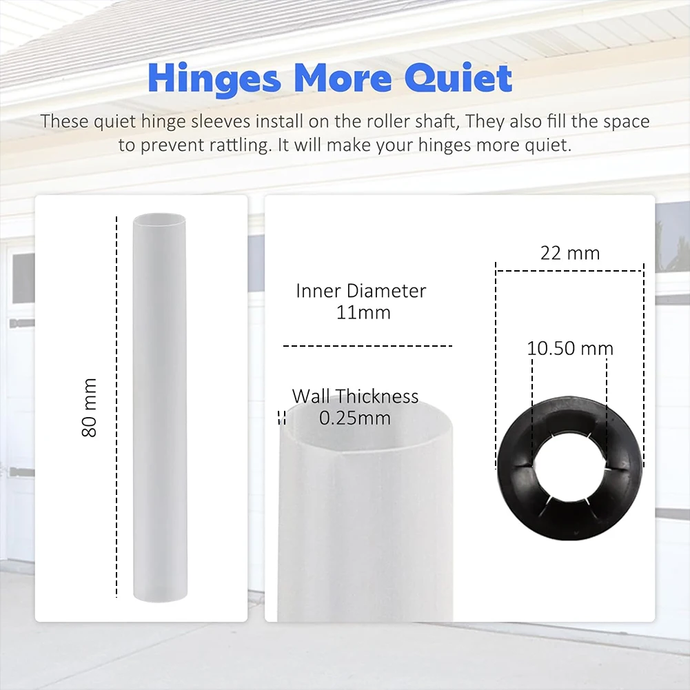 20Pcs Precision Bearings High Load Standard Rollers Hardware Tools 80mm Compatible with Quiet Garage Door Rollers Bearing