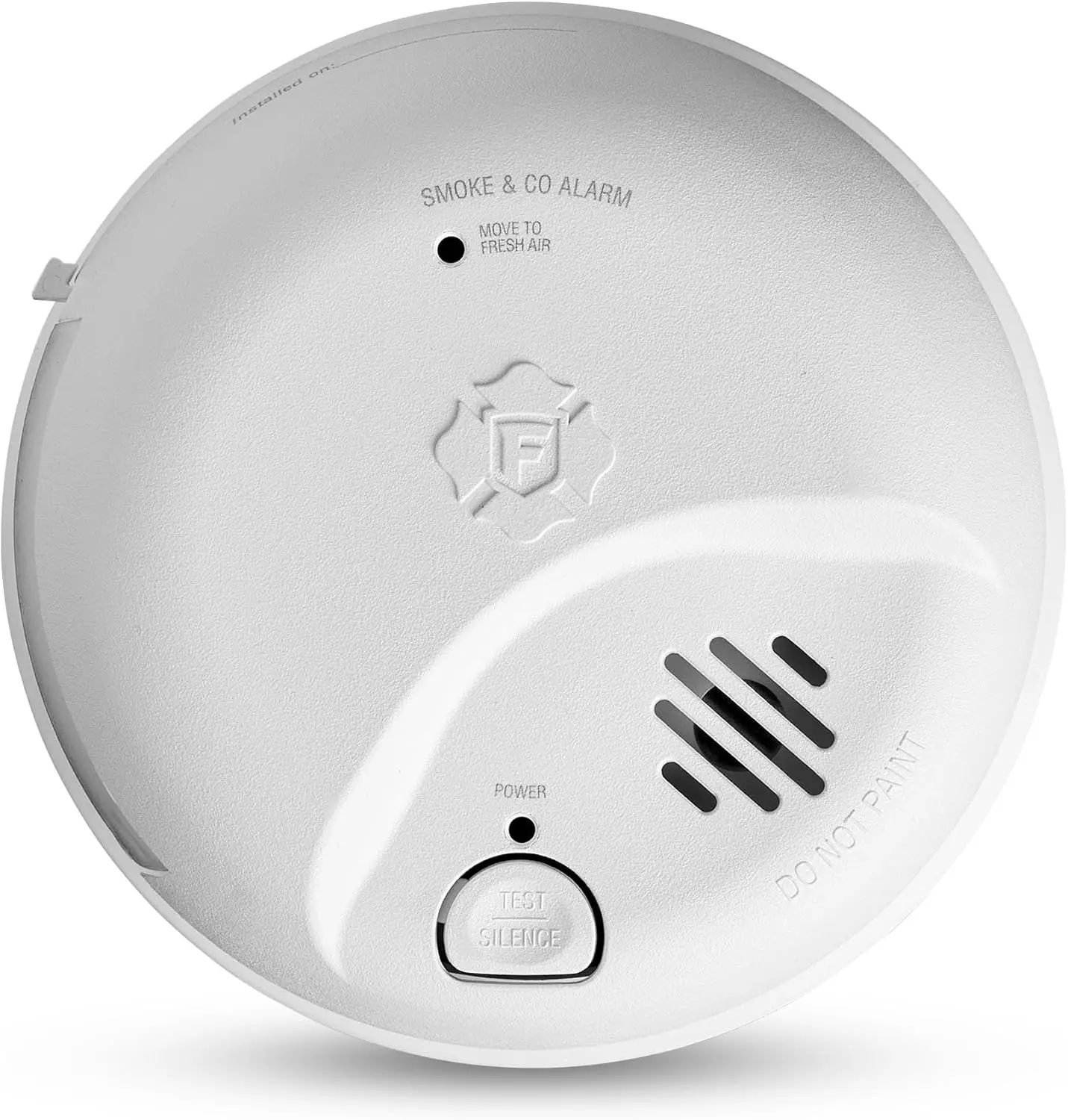 Interconnected smoke and carbon monoxide alarm