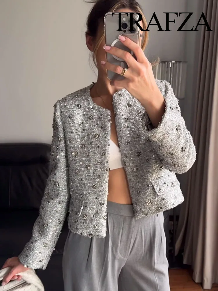 Suit Blazer Plateada Zara Zara Silver Blazer Zara Silver Sequinned