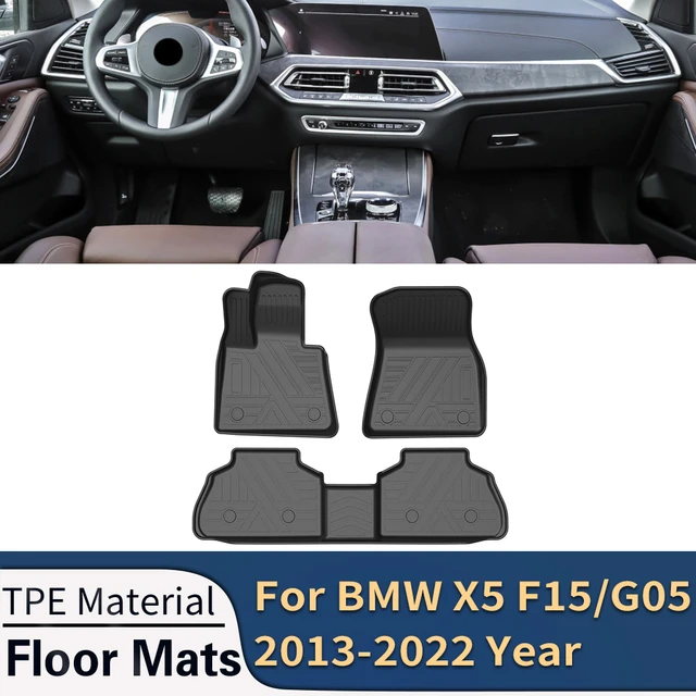 Tapis de sol de voiture personnalisés en cuir artificiel pour Bmw X5 G05  2018-2022 Détails intérieurs Accessoires de voiture