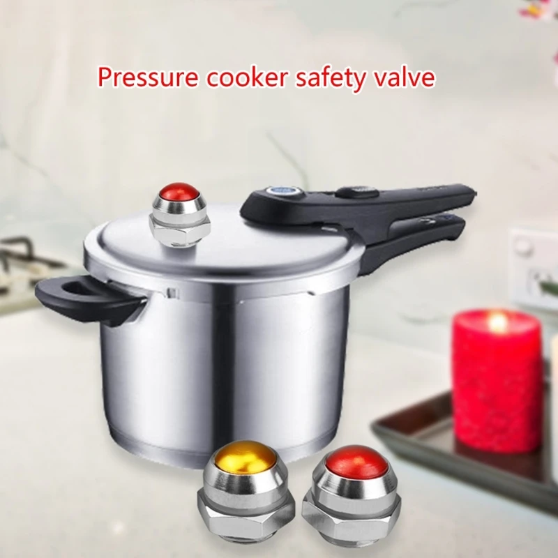 2 Pcs Pressure Cooker Small Red Safety Limiting Relief Air Stopper N0PF pressure cooker replacement parts