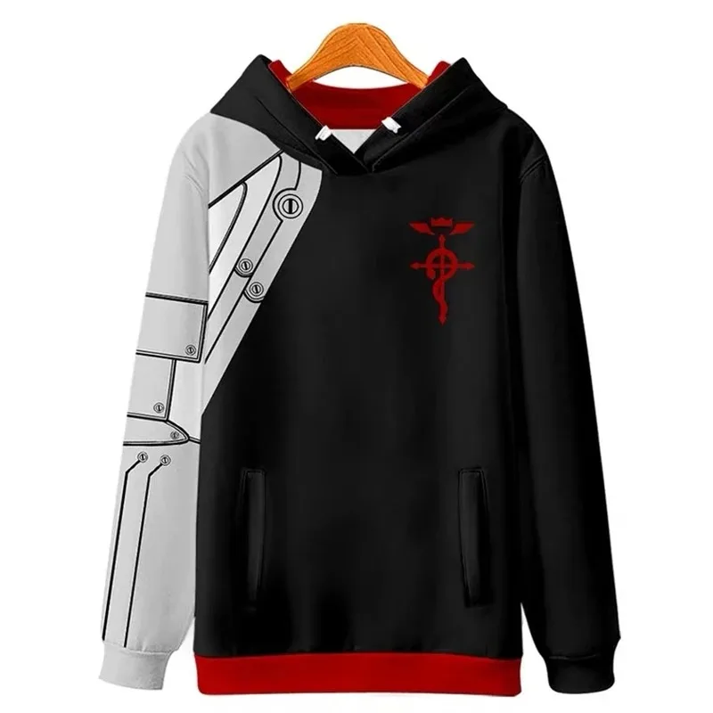 

Fullmetal alchemist japan anime 3d hoodies pullover cosplay spring autumn men women hooded fashion long sleeve hooded sweaters