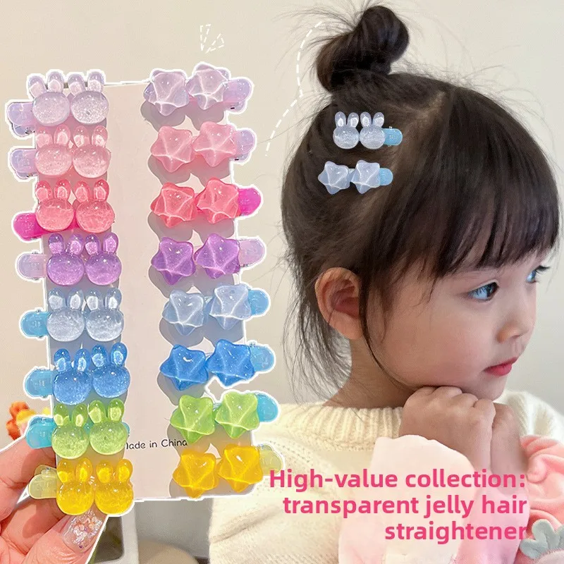 Adorable Candy-Coloured Girls' Bangs Clip Baby Side-Wear Colourful Hair Clips Children's Hair Accessory Clip Kids Headwear