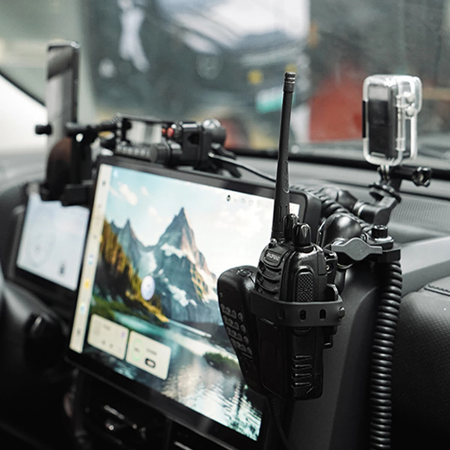 Haval Raptor 2023 2024 2025 휴대 전화 홀더 GPS 네비게이션 워키 토키 라디오 브래킷 오프로드 디지털 장치 대시 마운트