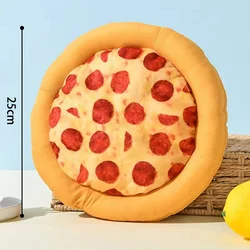 Eco - Friendly Durable Plush Pizza Pet Toy with BB Sound - Cute Interactive Chew and Teeth Training (Pizza)
