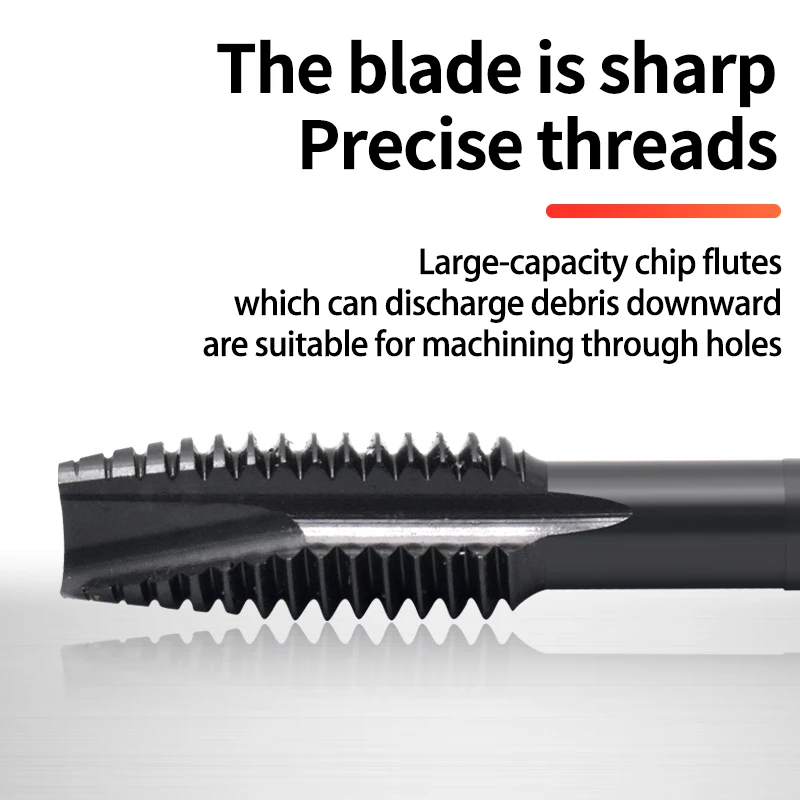 HSSE-M35 JIS Standard Spiral Pointed Tap M1.4 M1.5 M1.6 M1.8 M2 M3 M4 M5 M6 M8 M9 M10 Machine Screw