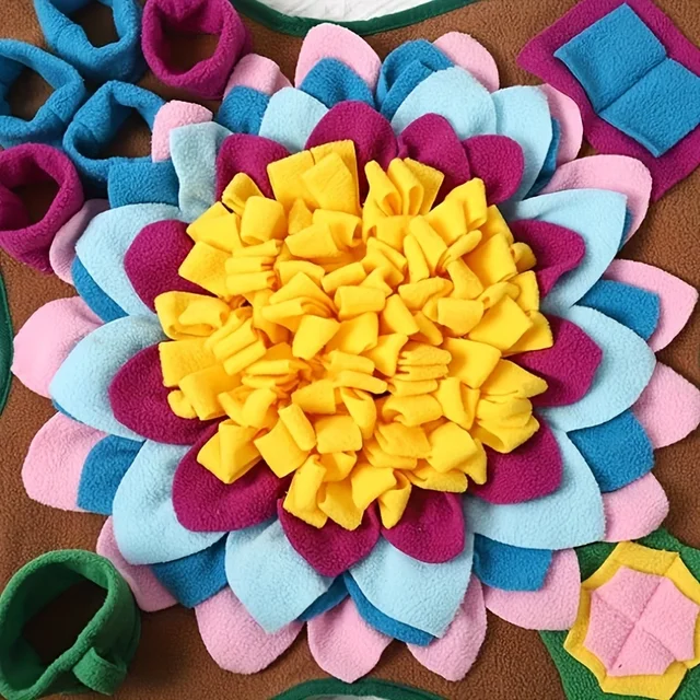 Pet Sniffing Training Mat Blanket Training Mat Dogs Cats Educational Stress Relief Bite Resistant Slow Food Pets Eco-friendly 3