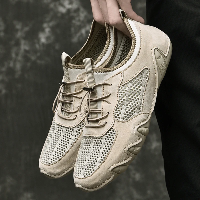 Men Summer Casual Shoes Breathable Loafers Shoes Mesh Men Luxury Walking Sneakers for Man Outdoor Tennis Sport Shoes Masculino