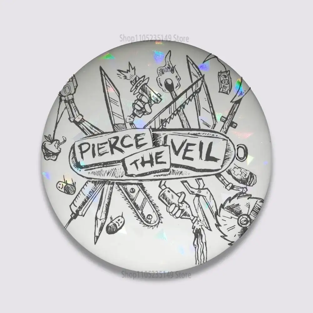 Handmade Pierce The Veil Music Pins - Round Brooch Badge for Backpacks, Clothes, and Jewelry Gifts