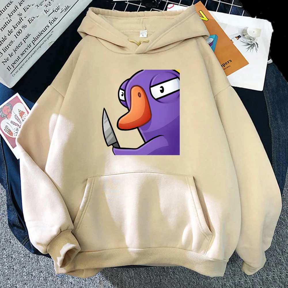 

Goose Goose Duck Hoodie Funny Cartoon Graphic Sweatshirts Hot Game Clothes Unisex Autumn Fleece Hoody Street Long-sleeve Tops