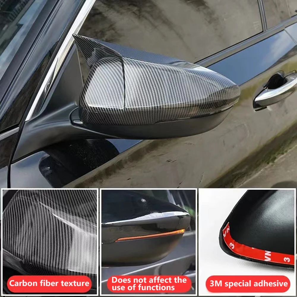 

For Honda Accord 10th 2018 2019 2020 Rearview Mirror Cover Cap Trim Side Wing Mirror Cover Car Replacement External Decor Parts