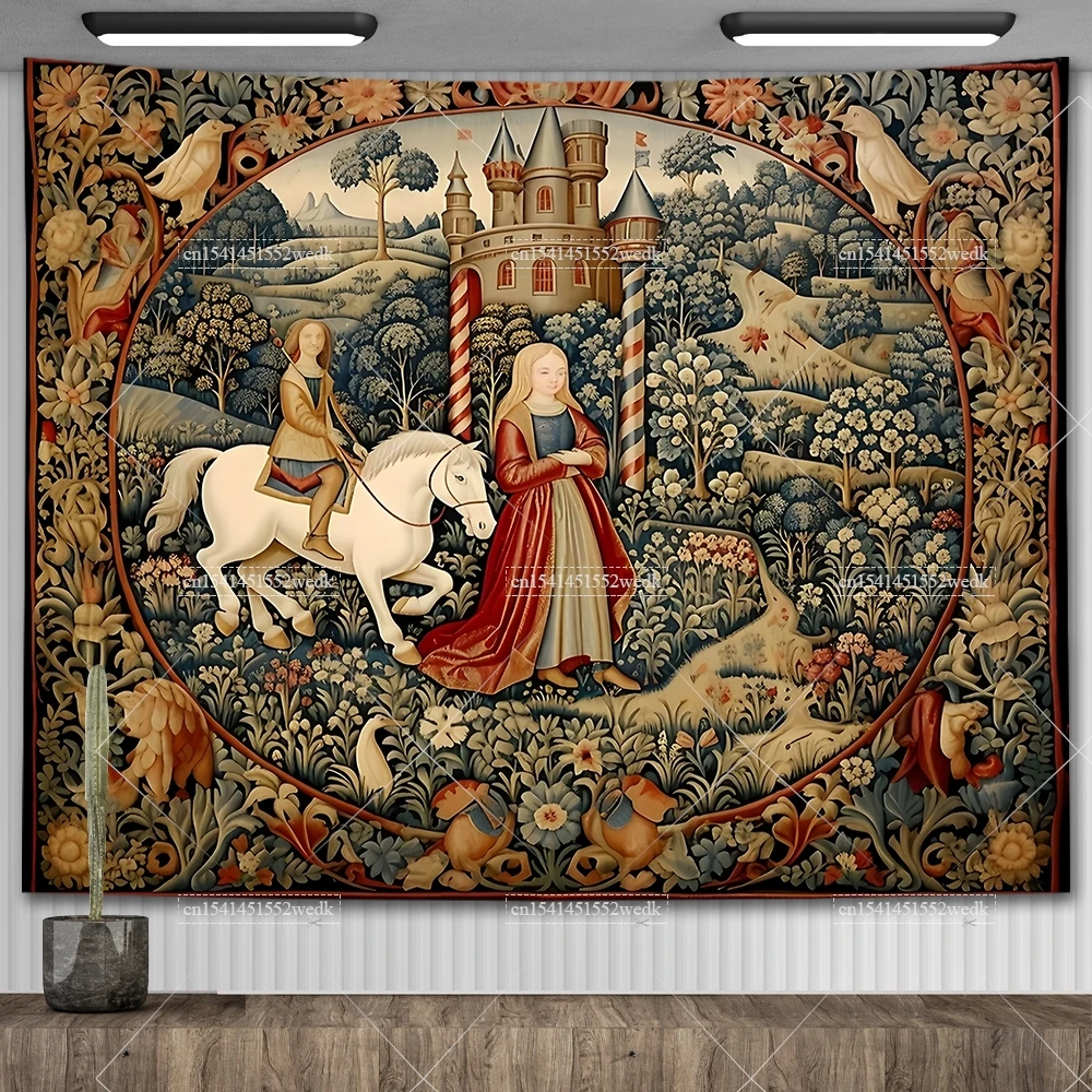 Tapisserie ancienne style médiéval à suspendre 100/120 (foto | Kaufen auf Ricardo