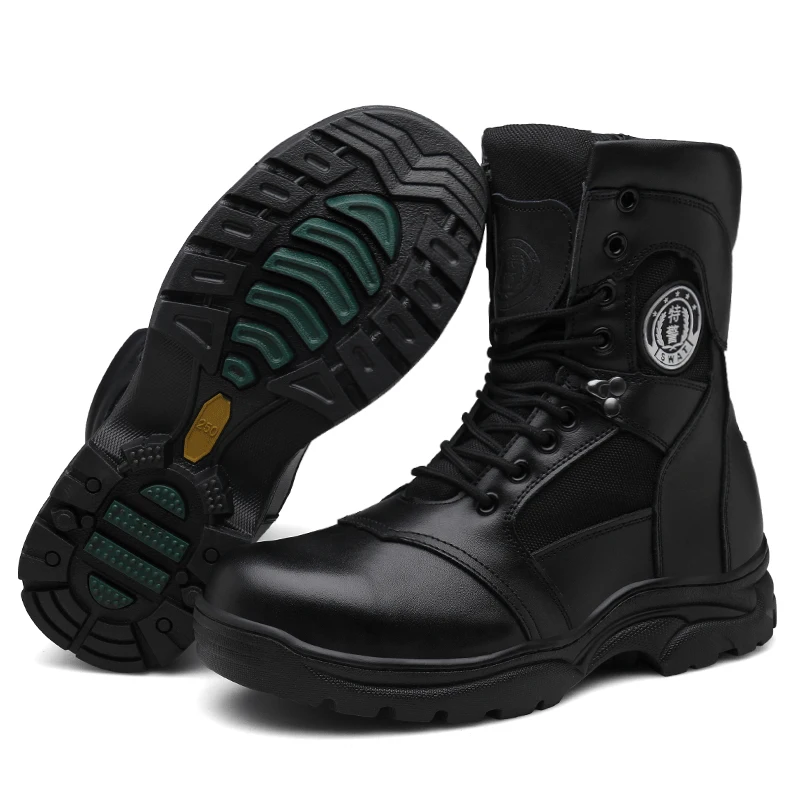 

Professional Hiking Boots for Men Outdoor Mountain Trekking Shoes Rubber Non-slip Male Good Quality Tactical Combat Shoes