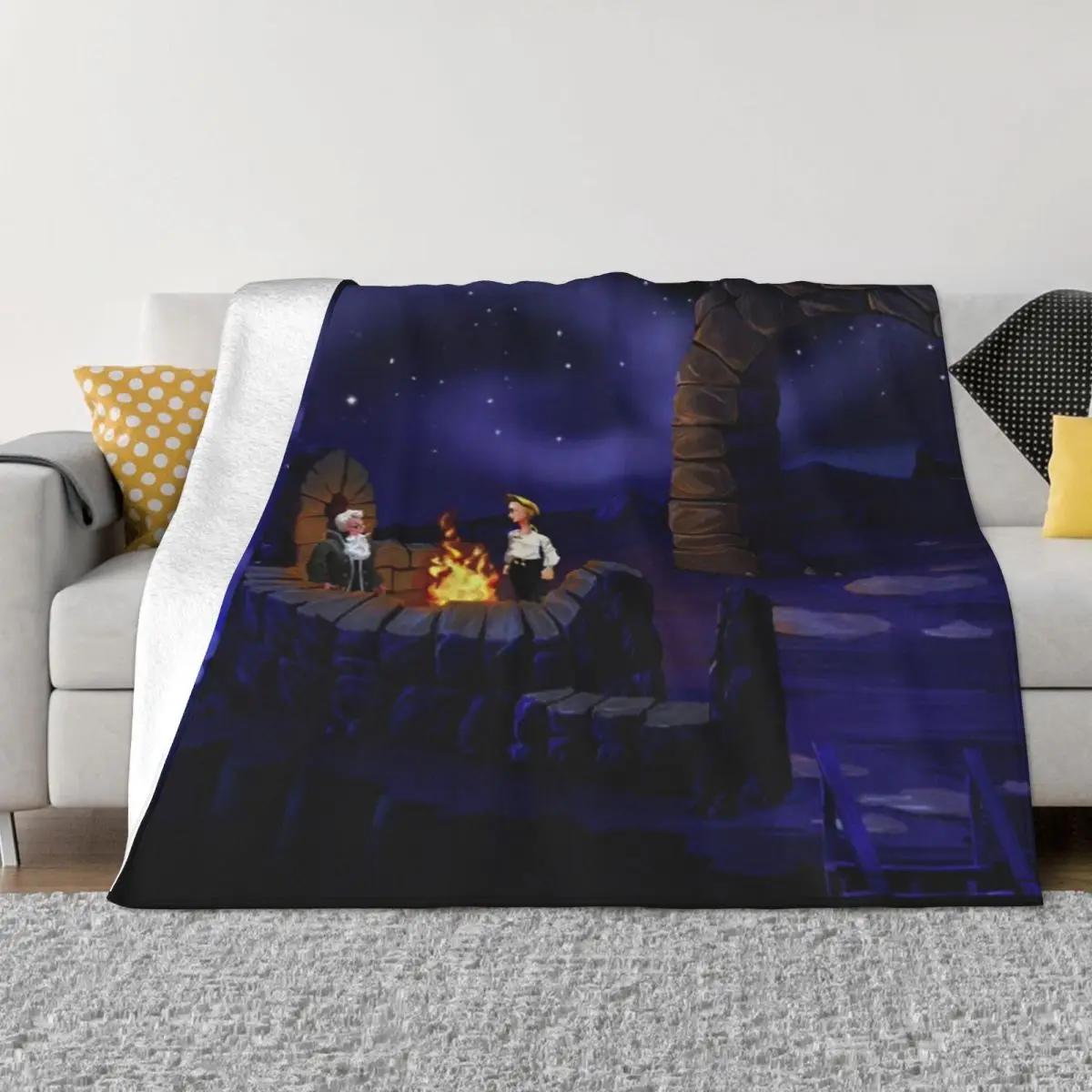

The Secret Of Monkey Island Blankets Sofa Cover Flannel Summer Video Games Throw Blankets for Home Outdoor Bedding Throws
