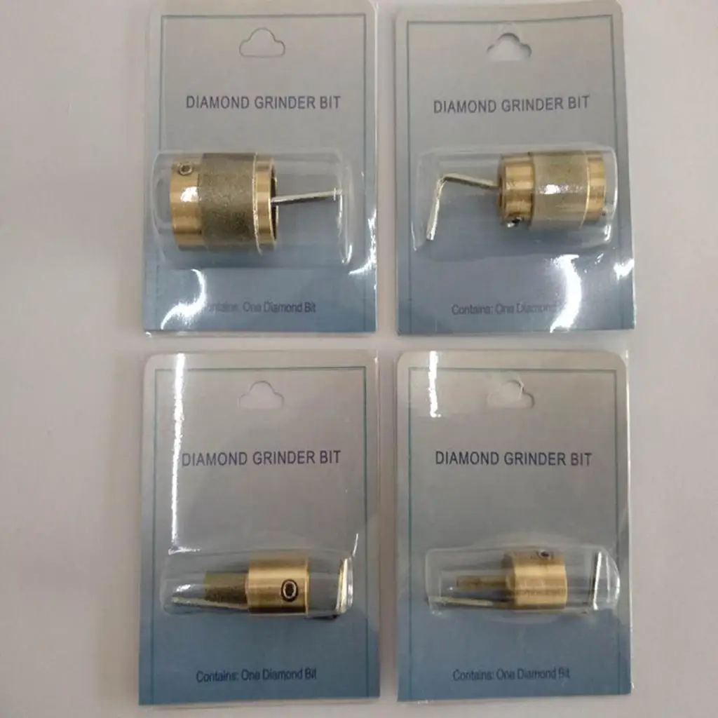 

4Pcs Stained Glass Grinder Head Bit Diamond Grinding Wheel for All Glass Grinder