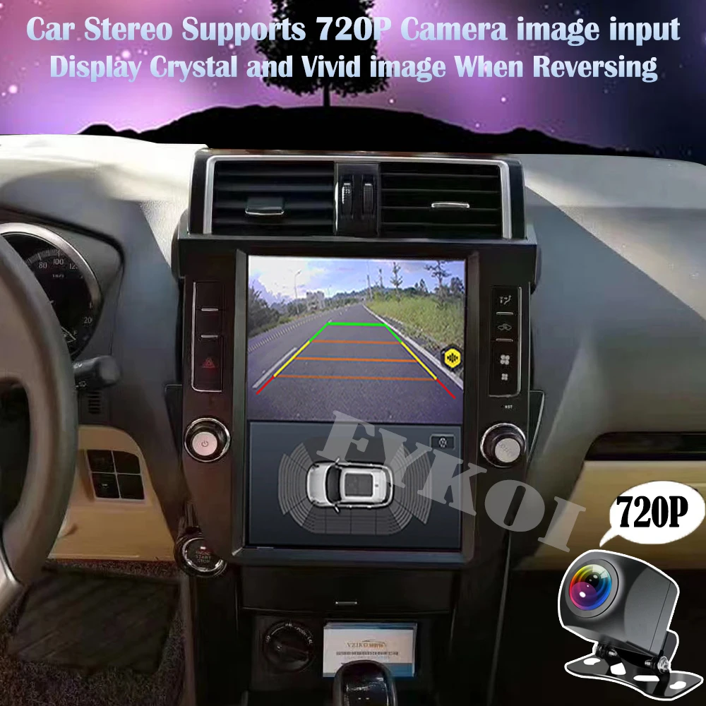 안드로이드13 Toyota Land Cruiser Prado 150 2010-2017 차량용 라디오 자동차 멀티미디어 Tesla Screen Carplay 자동 블루투스 GPS 4G