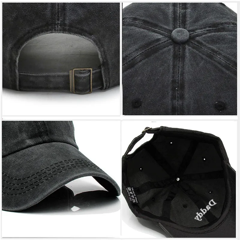 Cotton Baseball Cap For Men Daddy Embroidery Dad Hat