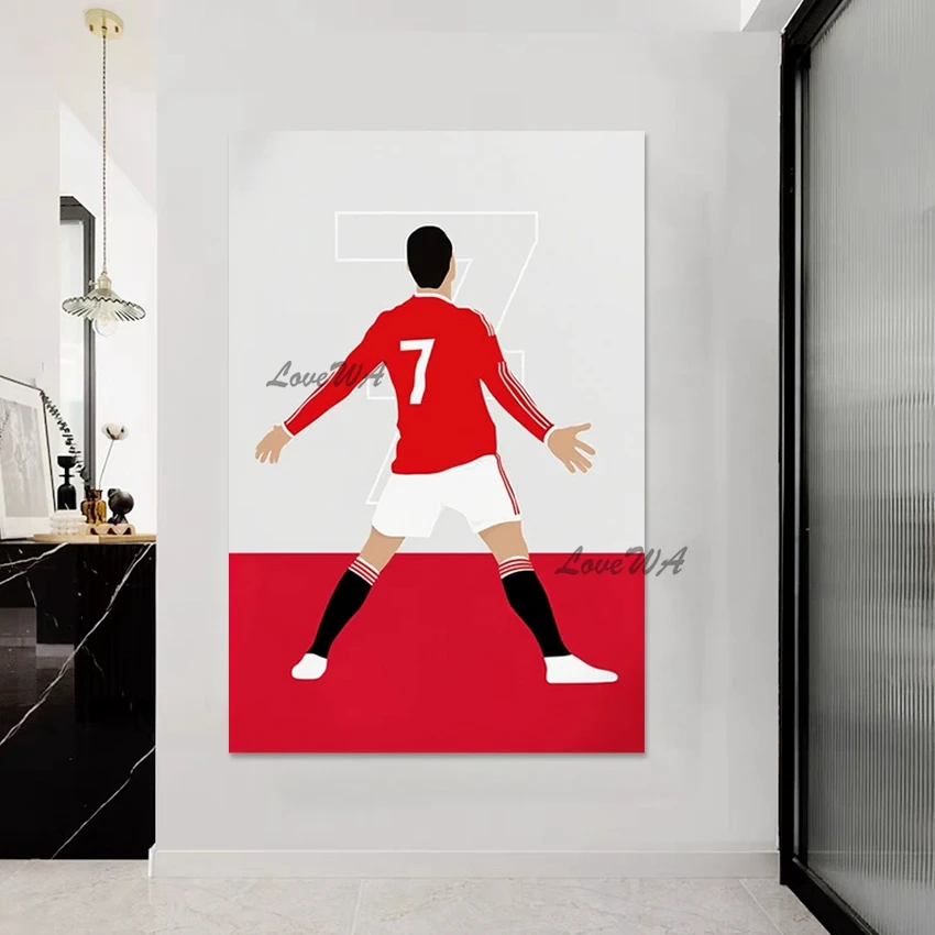 

Простое художественное изображение спортсменов, Картина на холсте, современная абстрактная фигурка, картина для фото без рамки, Прямая поставка