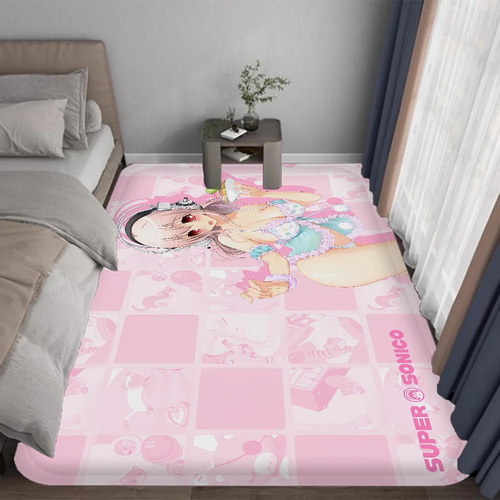 Super Sonico Manga Kitchen Mat Cheaper Anti-slip Modern Living Room Balcony Printed Modern Home Decor 2