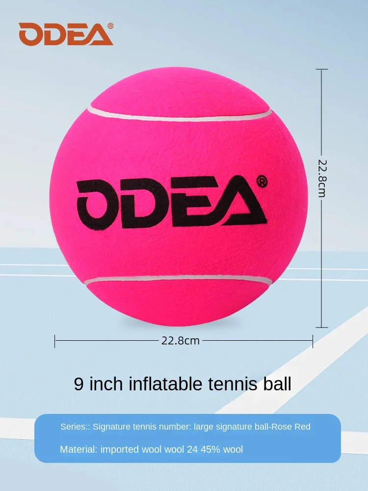 ODEA Big Ball Event Commemorative Star Signed Ball Collection Inflatable Ball Large Big Tennis Signed Ball