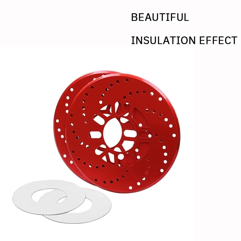 Aluminum Alloy Automobile Wheel Disc Brake Cover Automobile Modified Disc Wheel Plate Rear Drum Brake 2PCS