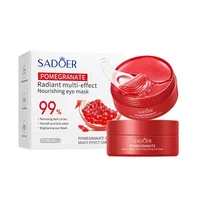 60pcs SADOER Red Pomegranate Collagen Eye Mask Firming Anti Dark Circles Remove Eyes Bag Moisturizing Eye Patches Eyes Skin Care 1